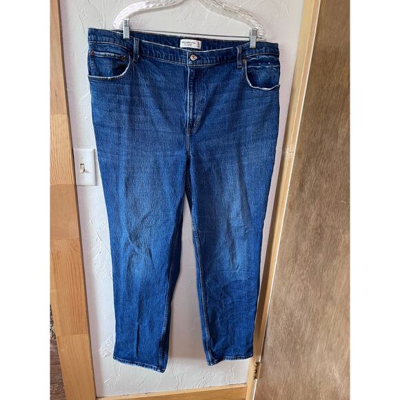 Abercrombie & Fitch 90s Straight High Rise Sz 20 - Picture 1 of 3